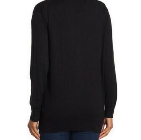 J. CREW Black & White Trim Front Pockets Button Down Cardigan Sweater Sz XXS - Picture 3 of 14